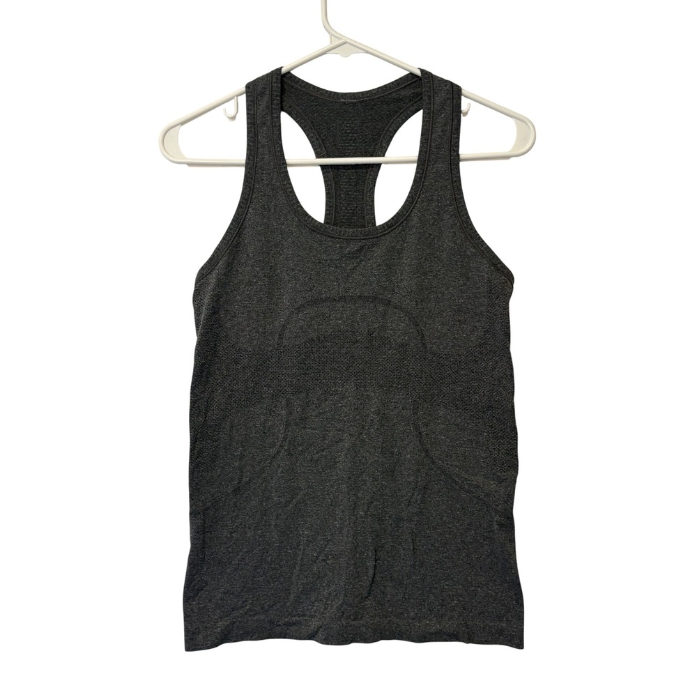 Lululemon Swiftly Tech Racerback Tank Top Women 6 Gray Heathered Activewear
